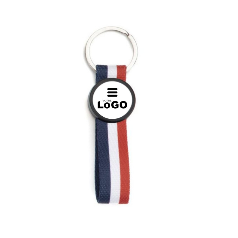 Porte-clés drapeau français personnalisable en ligne