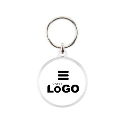 Porte-clés rond 37 mm personnalisé en France dans notre atelier