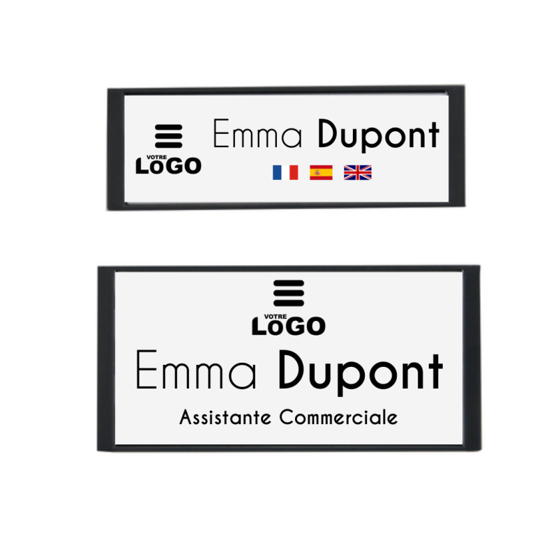 Badge magnétique nominatif - personnalisable