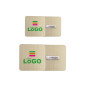 Badge Carré épingle en bois - 4 tailles personnalisable