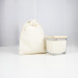 Bougie parfumée 80g - Imprimée en France - personnalisable - Avec pochon en coton réutilisable