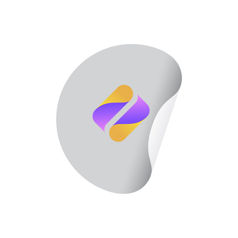 Sticker ROND blanc ou transparent (INT/EXT) - Made in France