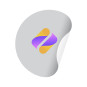Sticker ROND blanc ou transparent (INT/EXT) - Made in France