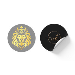Sticker ROND blanc ou transparent (INT/EXT)