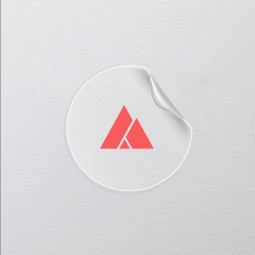 Sticker ROND blanc ou transparent (INT/EXT) - à personnaliser