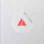 Sticker ROND blanc ou transparent (INT/EXT) - à personnaliser