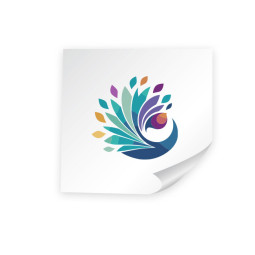 Sticker CARRÉ blanc ou transparent (INT/EXT)