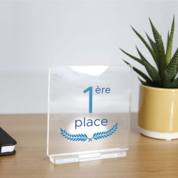 Trophée en plexiglas CARRE - personnalisable