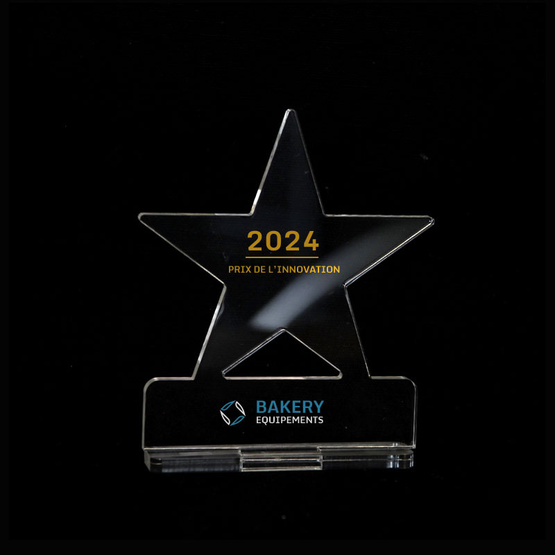 Trophée en plexiglas ETOILE - made in france