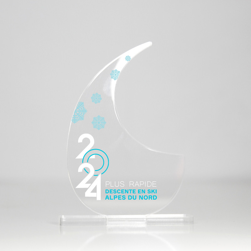 Trophée en plexiglas VIRGULE