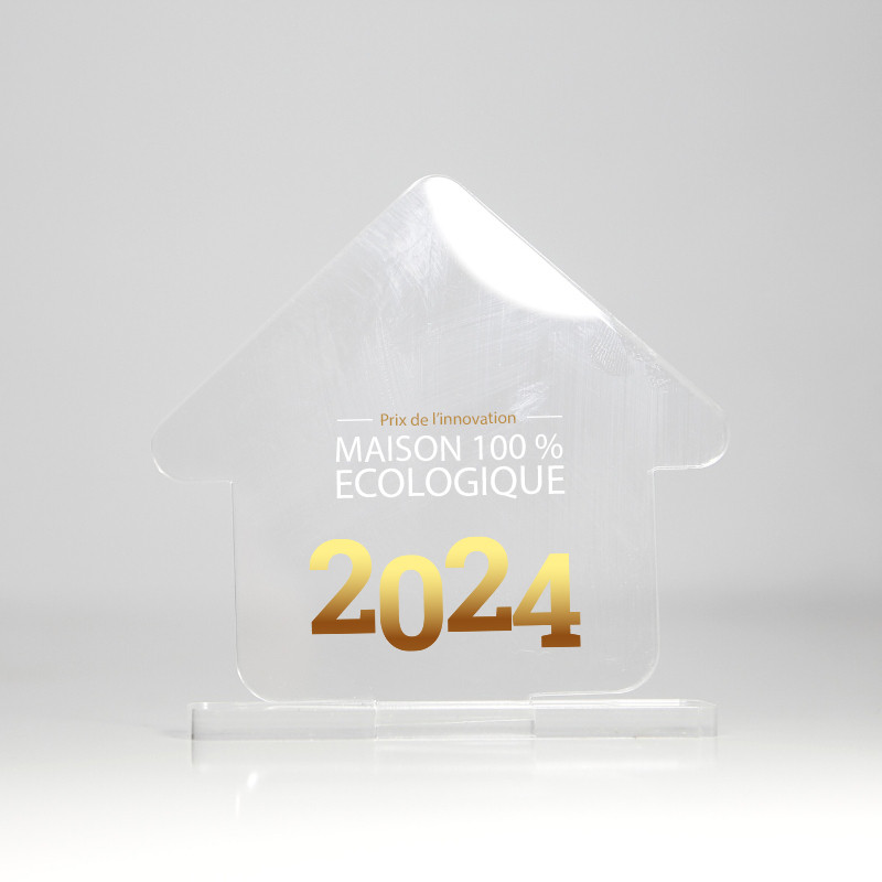 Trophée en plexiglas MAISON