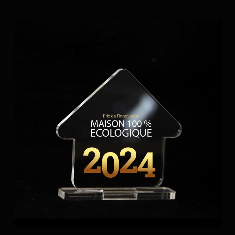 Trophée en plexiglas MAISON - made in france