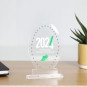 Trophée en plexiglas OVAL - personnalisable
