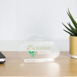Trophée en plexiglas NUAGE - personnalisable