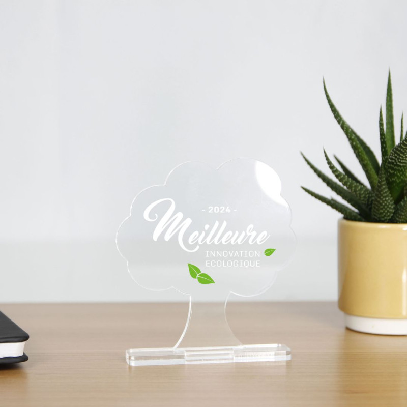 Trophée en plexiglas ARBRE - personnalisable