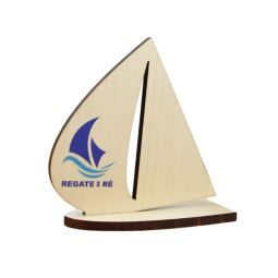 Trophée en bois BATEAU 10cm