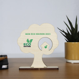 Trophée bois ARBRE - personnalisable