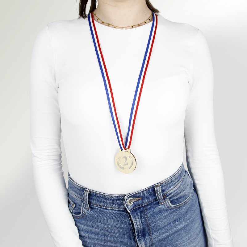 Médaille en bois 50 mm - fabriqué en France