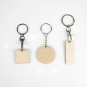 Porte-clés français Bois ROND - 30, 40 et 50mm -