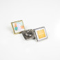 Pin's Carré Argent - 18 mm - Made in France