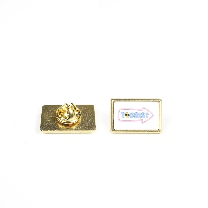 Pin's Rectangle Or - 24 x 18 mm - Made in France Pin's Rectangle Or - 24 x 18 mm - Made in France