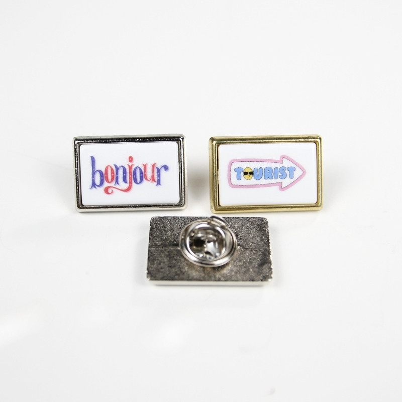 Pin's Rectangle Or - 24 x 18 mm - Made in France Pin's Rectangle Or - 24 x 18 mm - Made in France