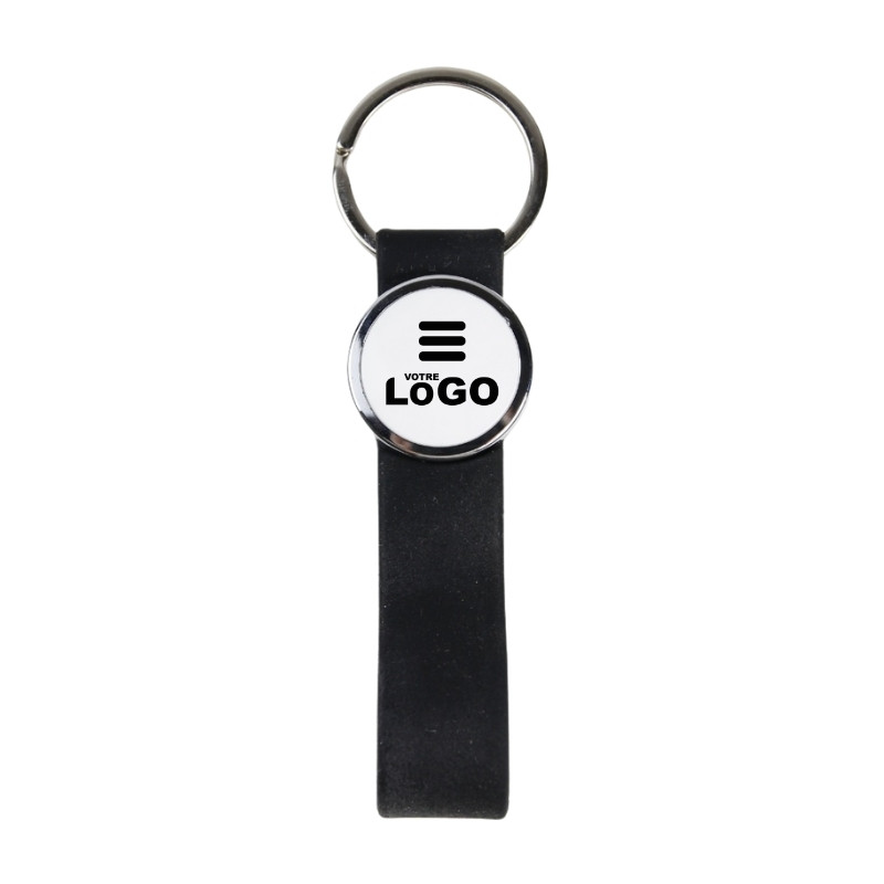 Porte-clé français Silicone - 25 mm