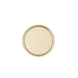 Pin's rond bois argenté - 20mm - personnalisable en ligne