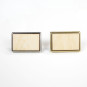 Pin's rectangulaire bois Argent et or - 24x18mm - personnalisable en ligne