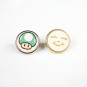 Pin's Rond bois Or - 20 mm - Made in France Pin's Rond bois Or - 20 mm - Made in France