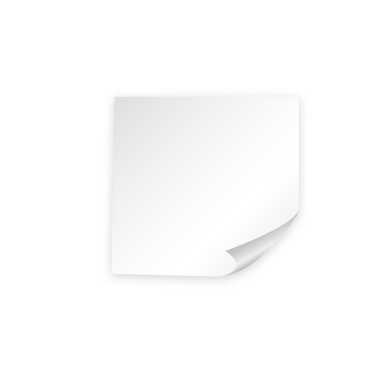 Sticker MAT repositionnable CARRE blanc (INT/EXT)