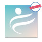 Sticker MAT repositionnable CARRE blanc